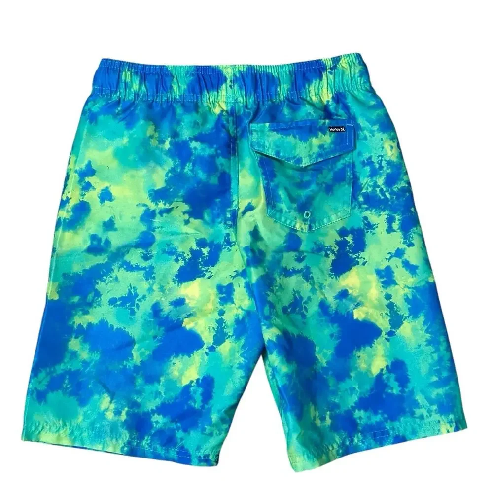 HURLEY Boys Tie Dye Swim Trunks Medium NWOT